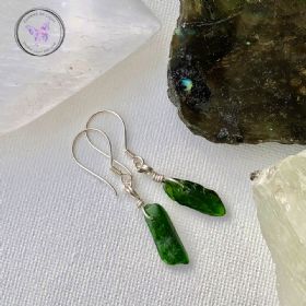 Diopside Chip Earrings